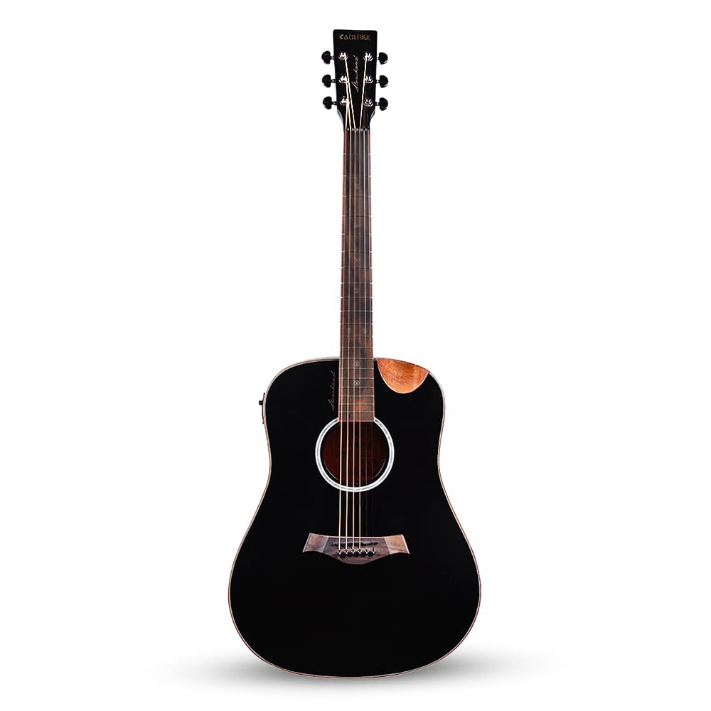 41” Black Spruce Wood Electro-Acoustic Guitar with Built-in Pickup T235