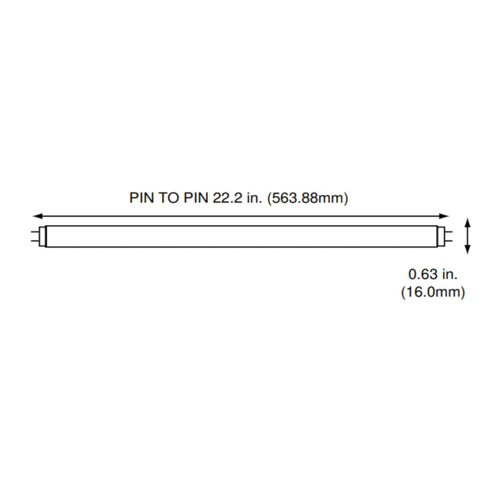 24 Inch 24W 4100K Cool White T5 Fluorescent Bulb Pack of 10 M958664