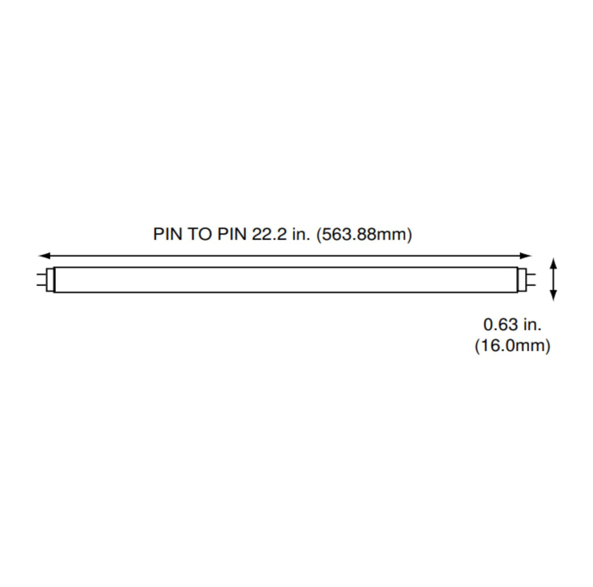 24 Inch 24W 4100K Cool White T5 Fluorescent Bulb Pack of 10 M958664