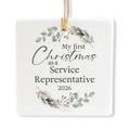 Ceramic 3-inch Square Ornament Q19035
