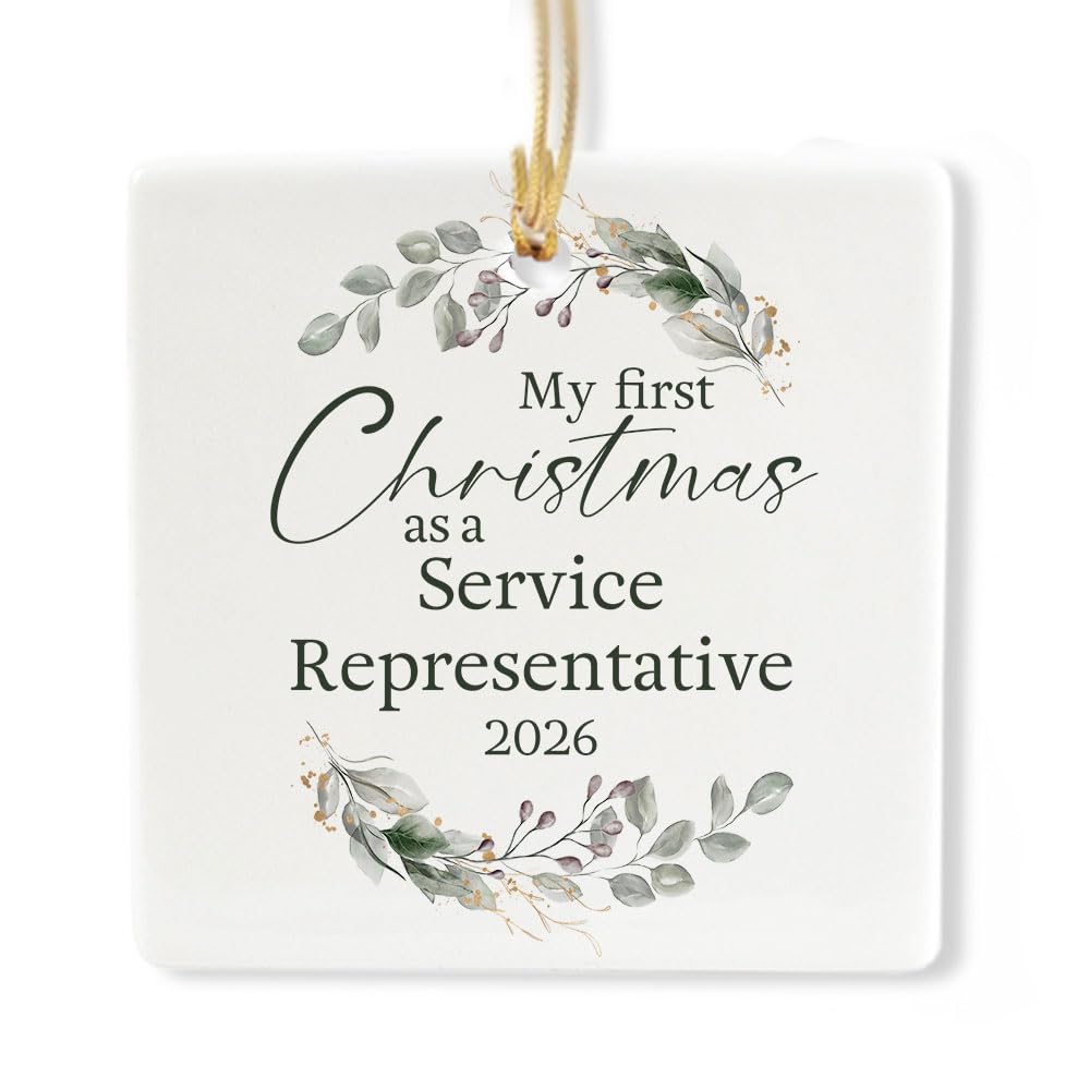 Ceramic 3-inch Square Ornament Q19035