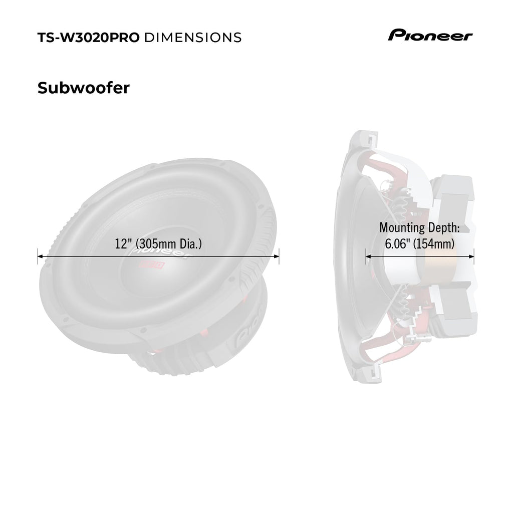 12" Subwoofer 2000W Max E236580