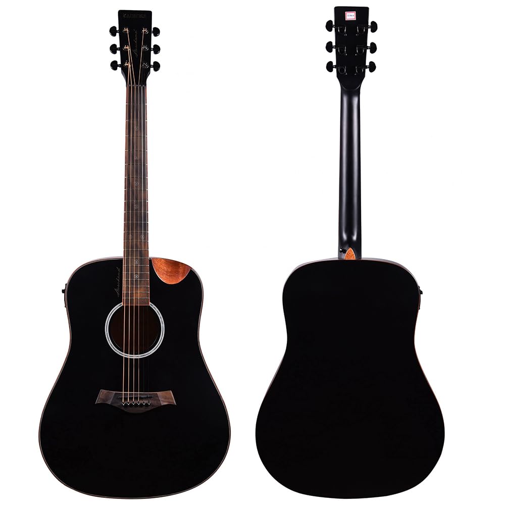 41” Black Spruce Wood Electro-Acoustic Guitar with Built-in Pickup T235