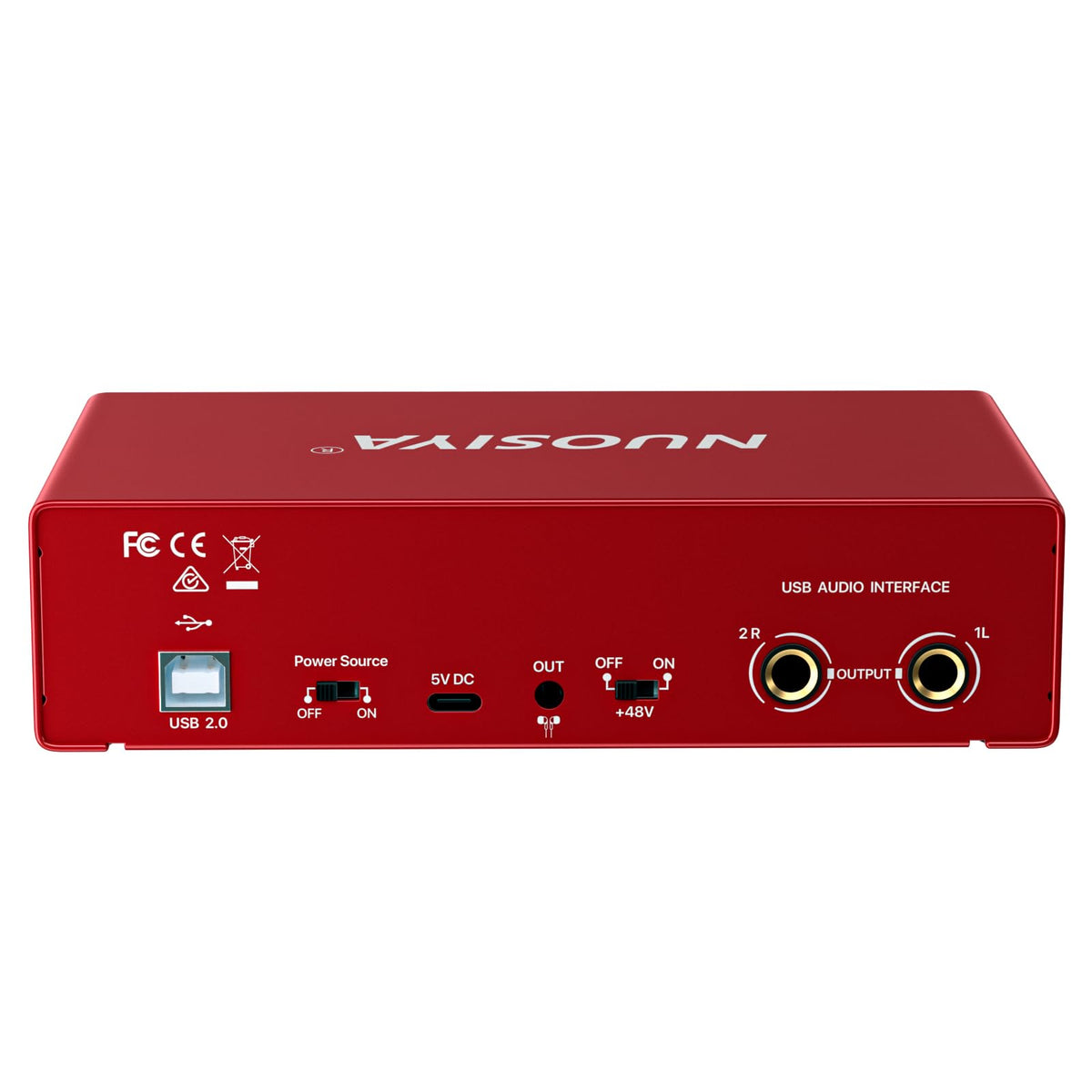 Red USB Audio Interface with 48V Phantom Power G13433