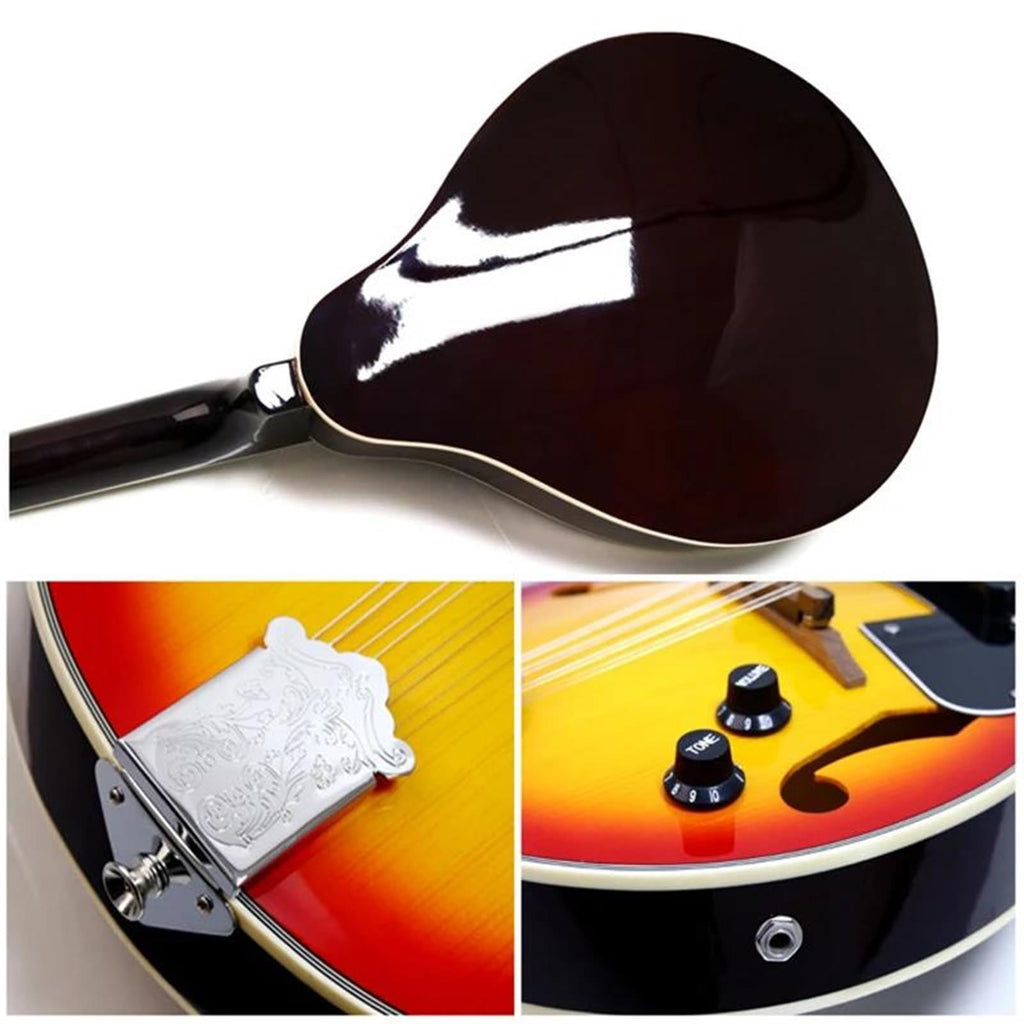 Electric Mandolin Spruce 8 Strings Sunburst E4804