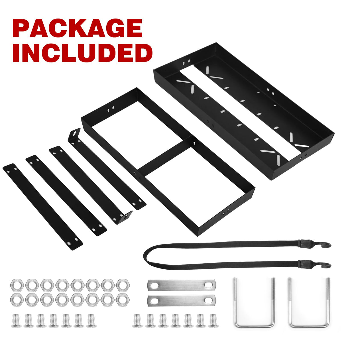 Gas Can Holder with Straps, Fits Two 5 Gallon Gas Can H4932