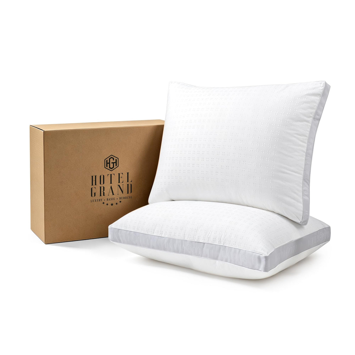 King Size Set of 2 Medium Soft Bed Pillows G844588