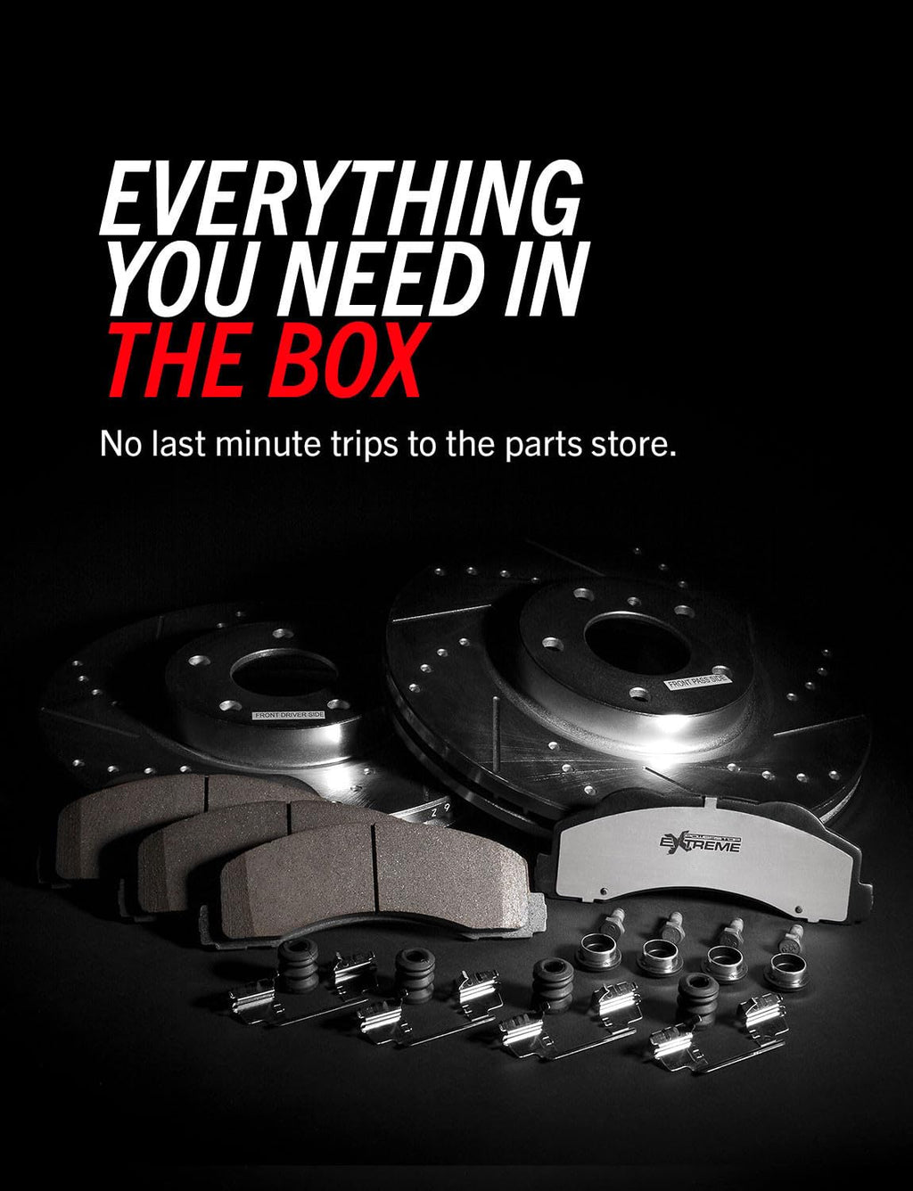 Front & Rear Brake Pad & Rotor Kit D8583