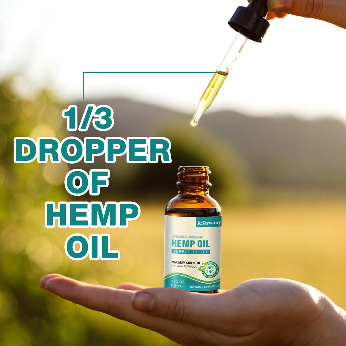 Organic Hemp Oil Drops 3-Pack F824