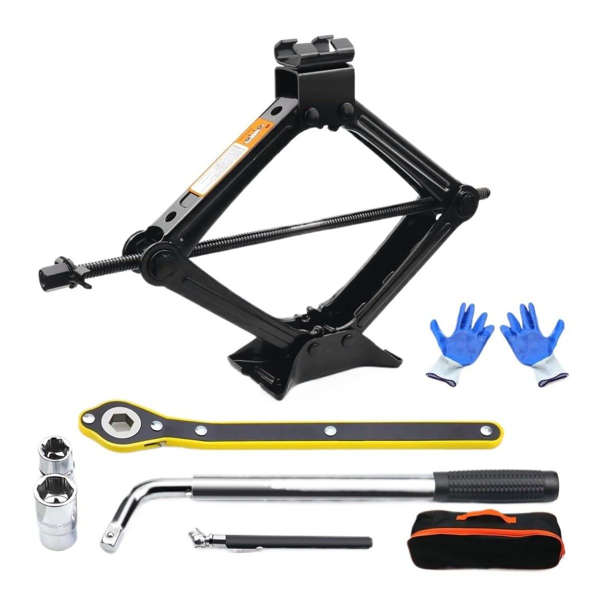 2 Ton Scissor Jack Kit with Lug Wrench D780388