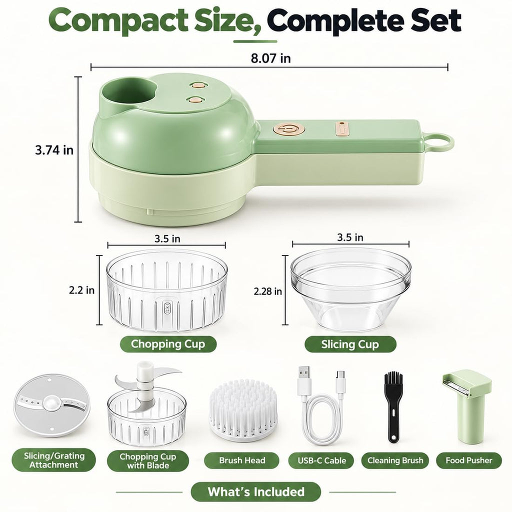 4 in 1 Wireless Electric Vegetable Chopper O55725