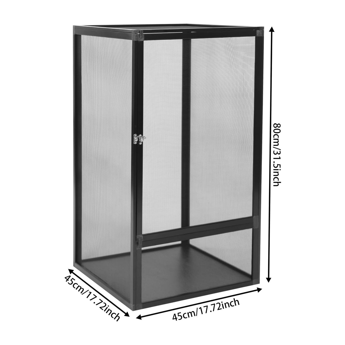 Terrarium Enclosure with Mesh Top and Locking Latch B9362
