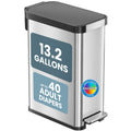 13 Gallon Stainless Steel Diaper Pail D264