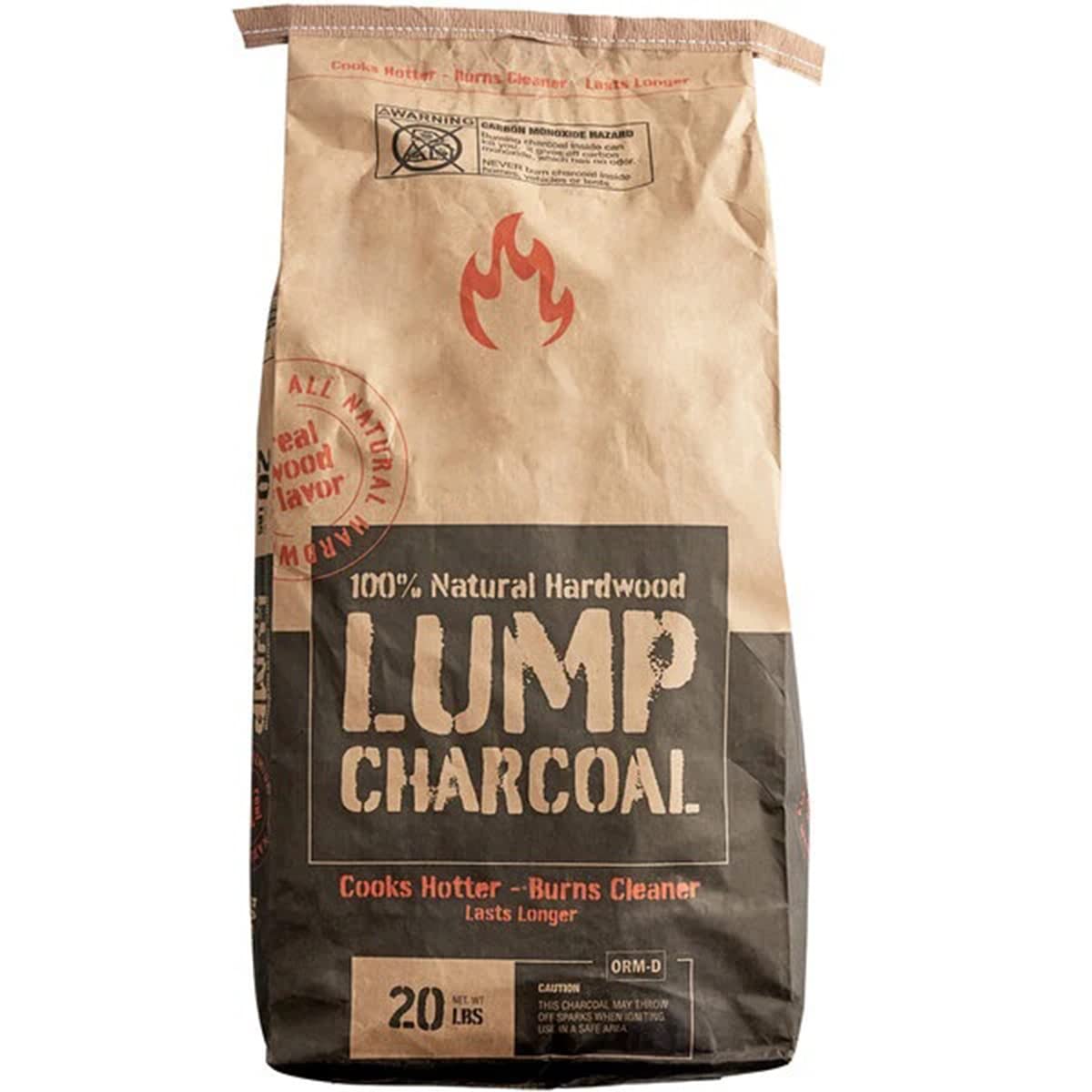 20 lb Natural Hardwood Lump Charcoal K2672