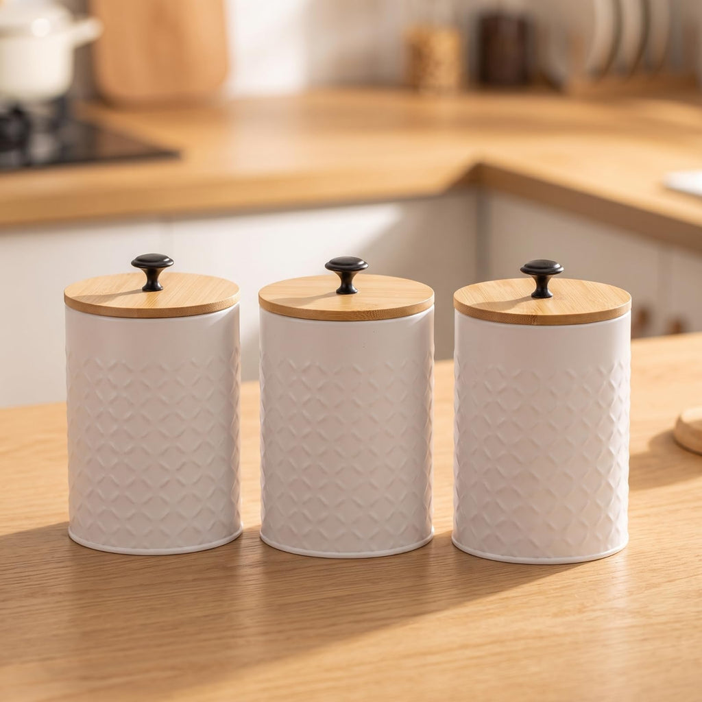 3 Pieces Kitchen Canister Set J309284