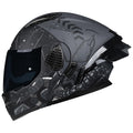 Full Face Flip Up Motorcycle Helmet Dual Visor DOT Approved I300