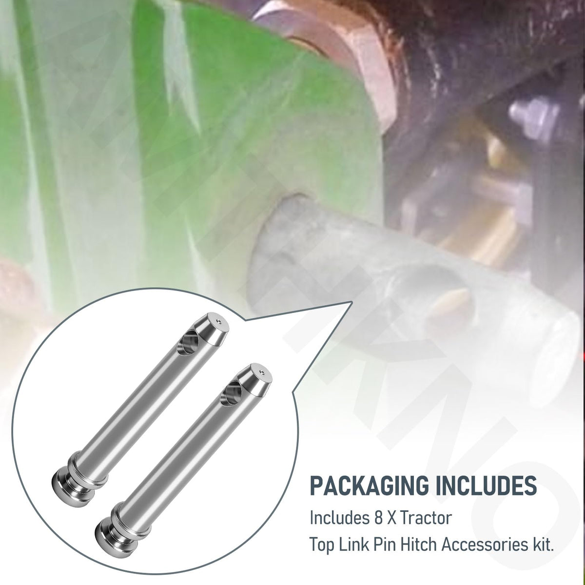 8 Pcs 3/4 in. Hitch Pin Accessories for Category 1 Tractors B5891