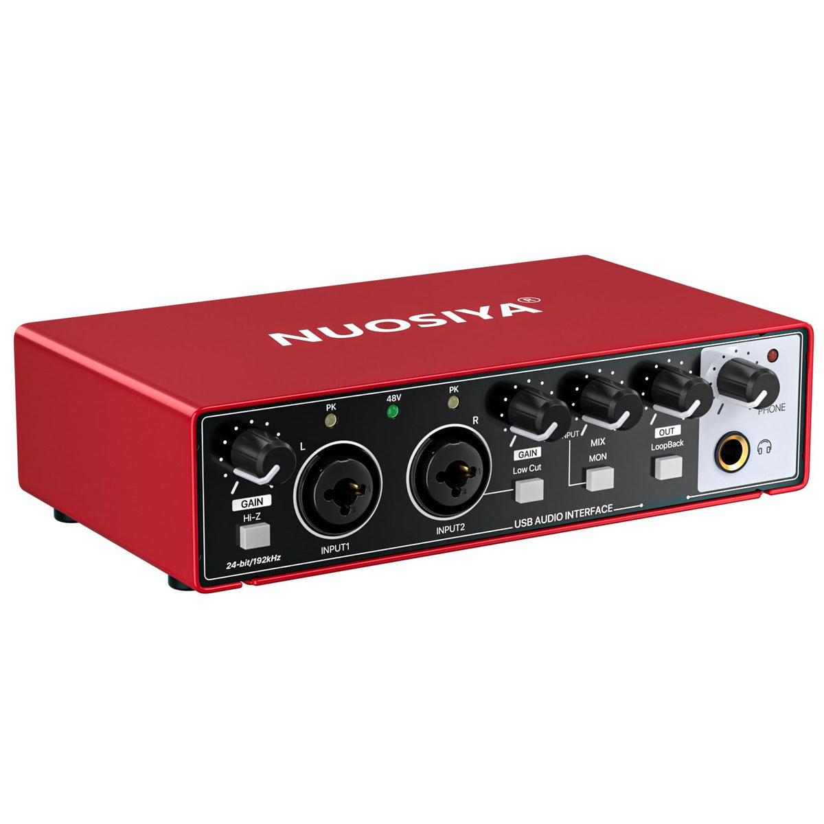 Red USB Audio Interface with 48V Phantom Power G13433