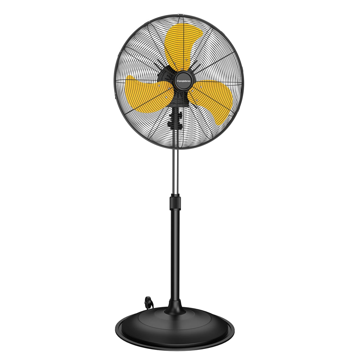 20 Inch 3-Speed Oscillating Metal Pedestal Fan with Wheels I5077