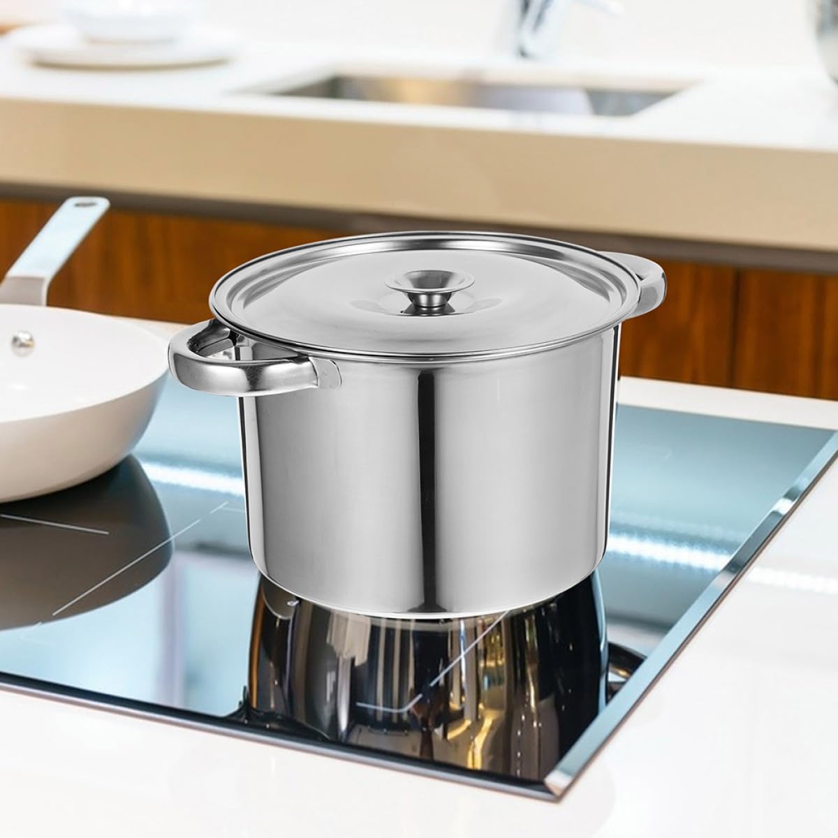 Stainless Steel Double Handle Stock Pot with Lid M968990
