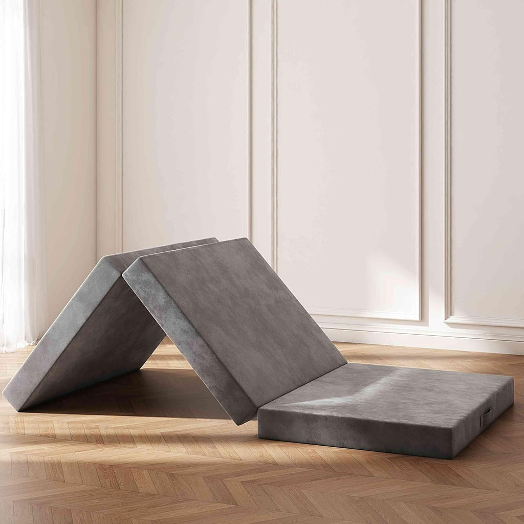 4 inch Twin Tri-Fold Memory Foam Mattress with Washable Cover X35080