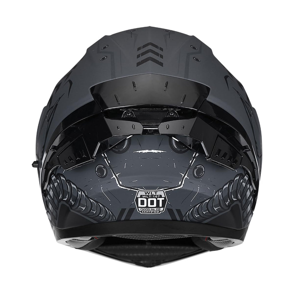Full Face Flip Up Motorcycle Helmet Dual Visor DOT Approved I300