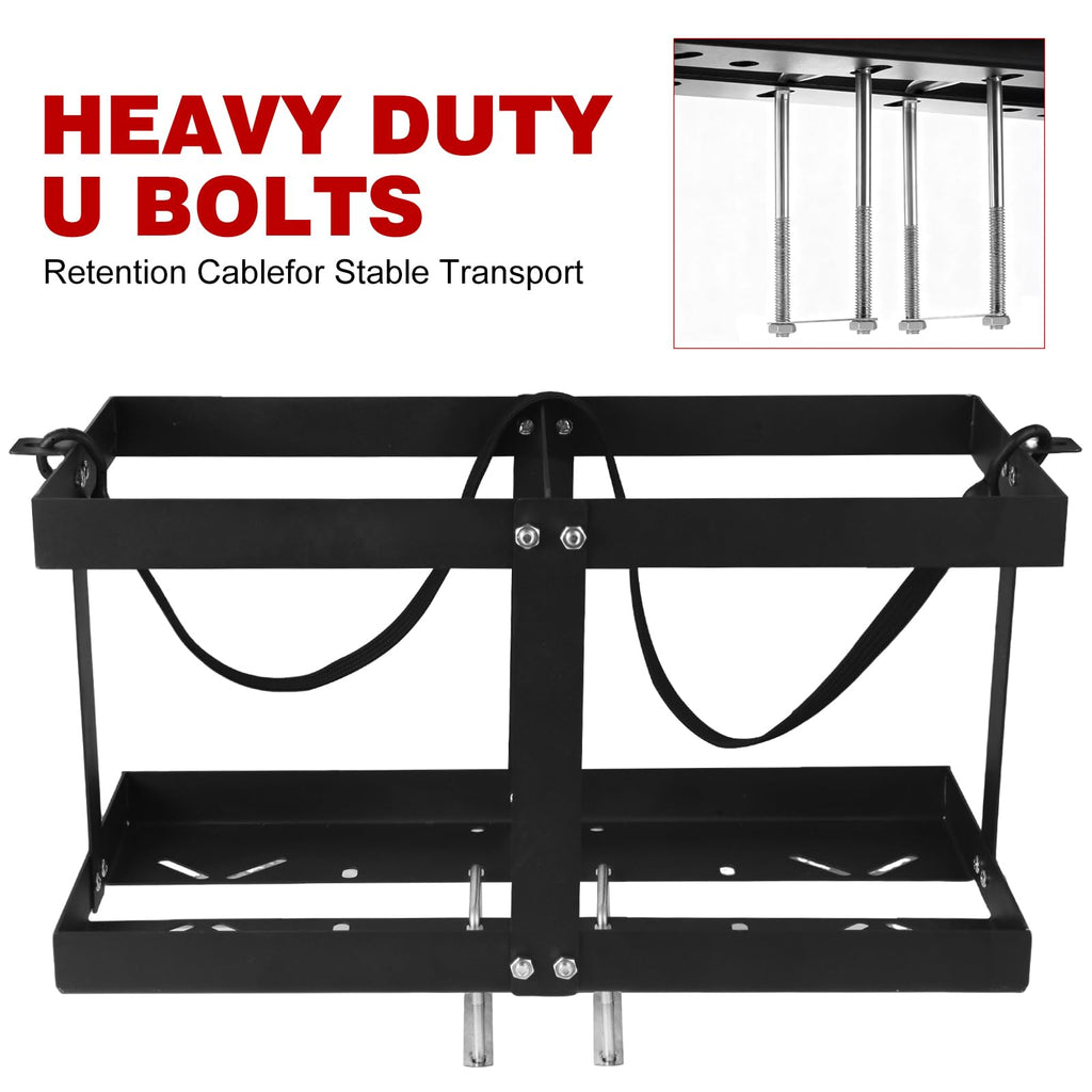 Gas Can Holder with Straps, Fits Two 5 Gallon Gas Can H4932