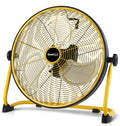 16" Portable Battery Operated Metal Floor Fan S56411