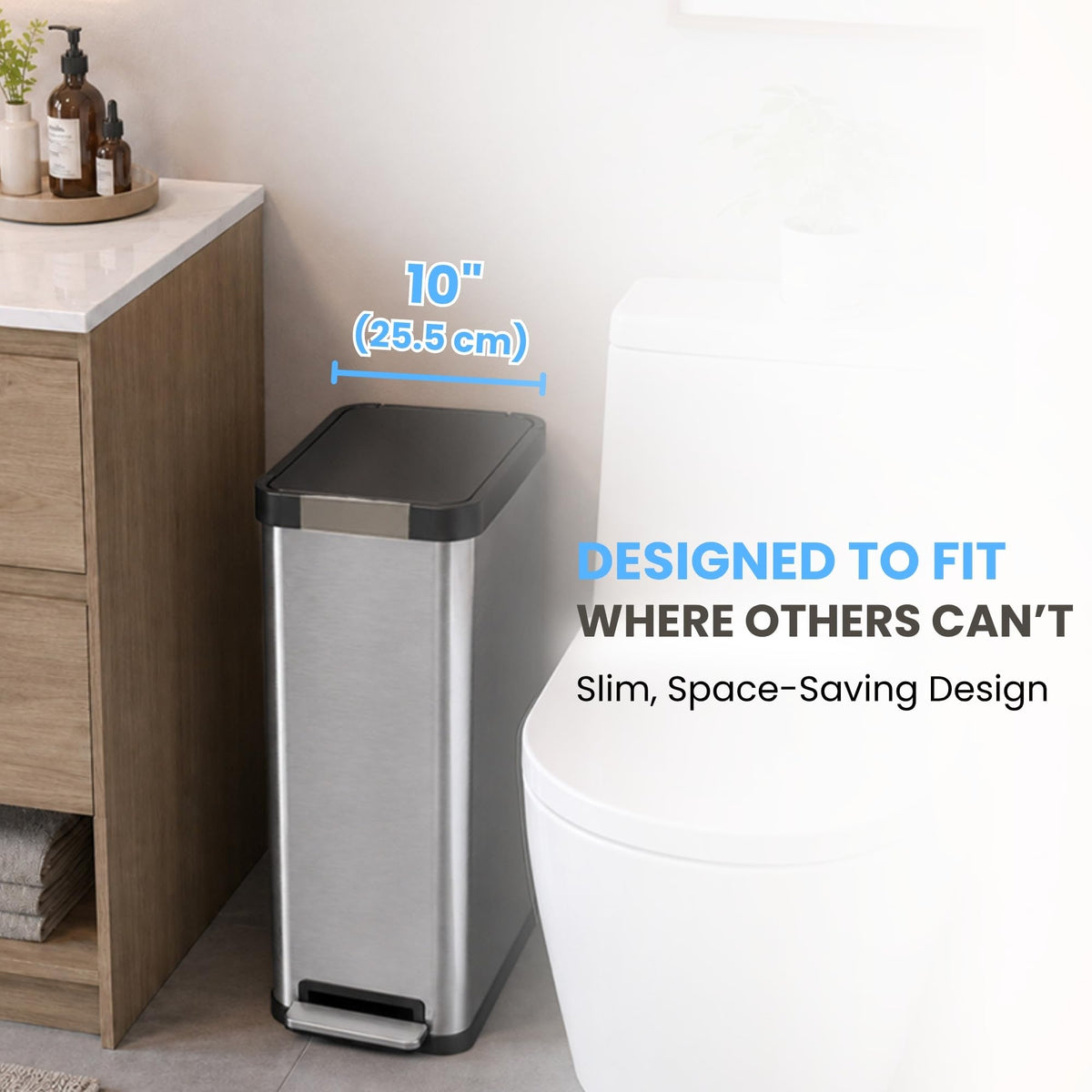 13 Gallon Stainless Steel Diaper Pail D264