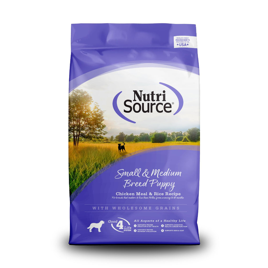Small & Medium Breed Puppy Dry Dog Food, 4 lb V15330
