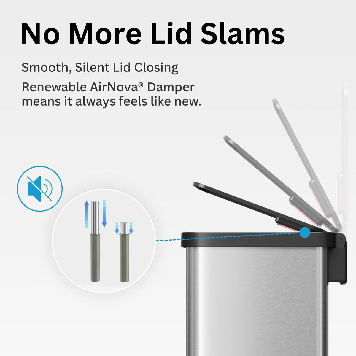 13 Gallon Stainless Steel Diaper Pail D264