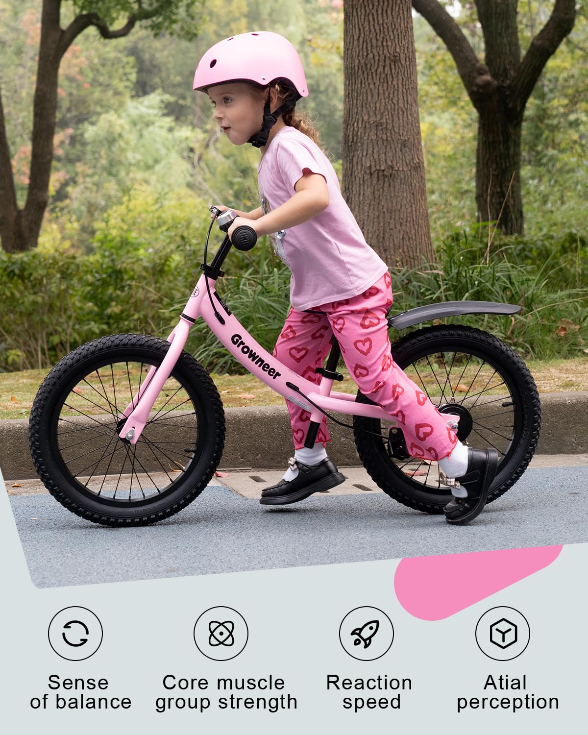 16" Pink Kids Balance Bike M60182