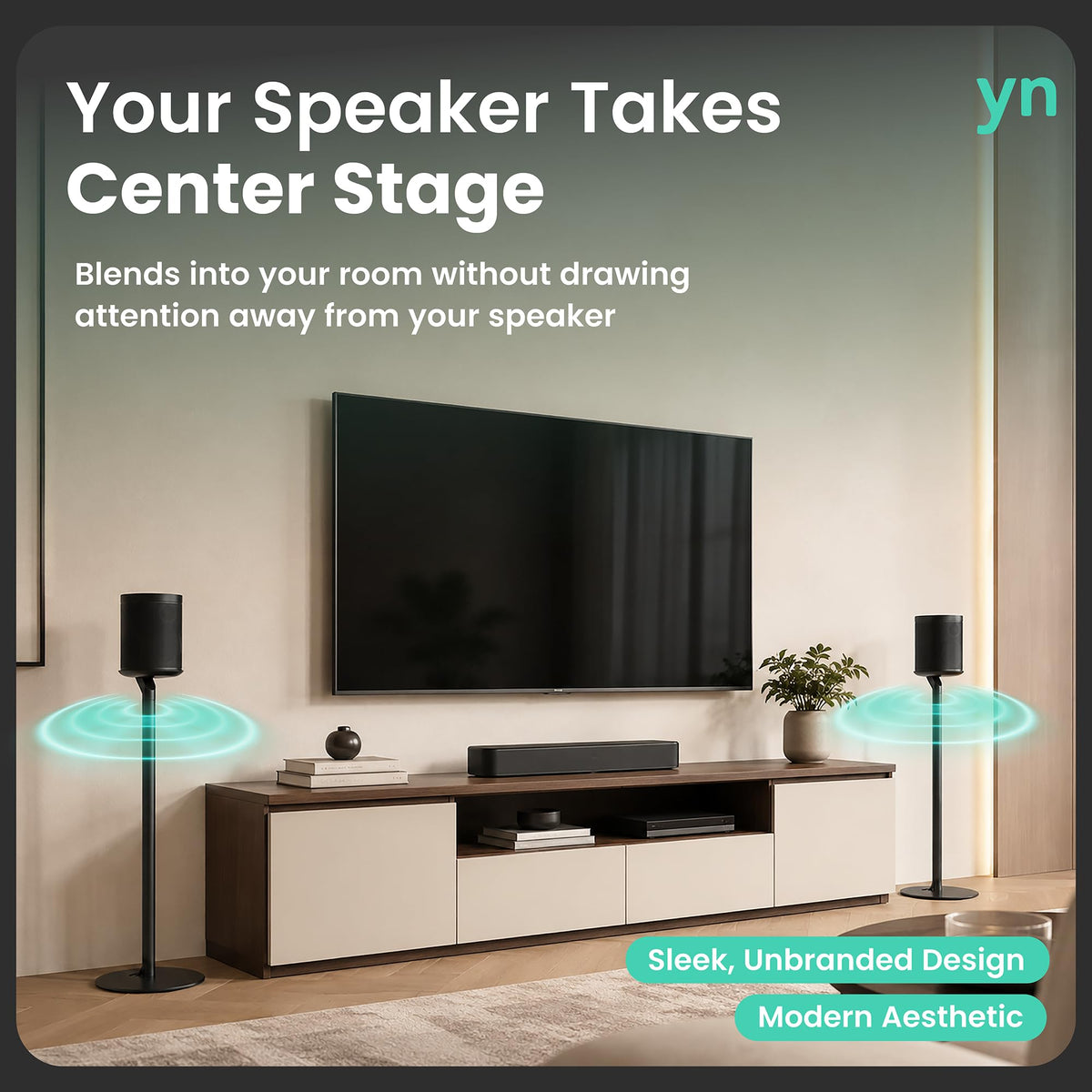 Black 2 Pack Speaker Stands P775