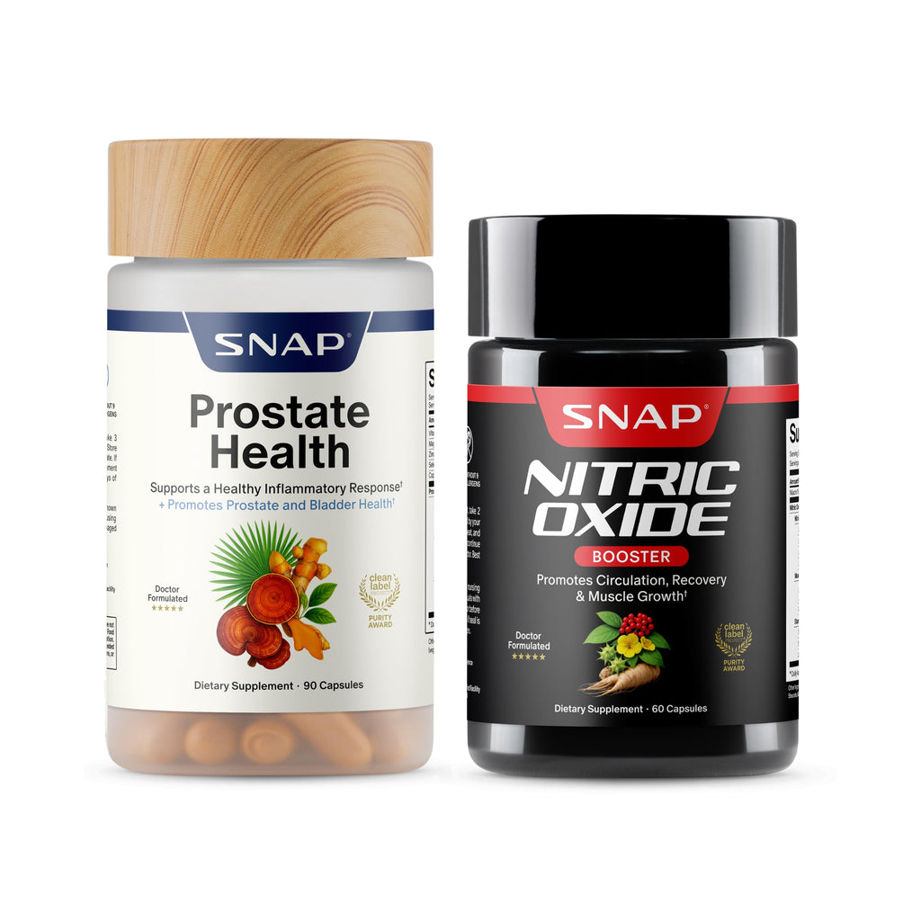 Prostate Health + Nitric Oxide Booster Bundle, 90+60 Caps W24766
