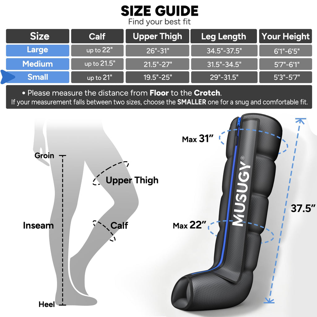 Leg Compression Massager with 9 Intensity, 6 Modes, 3 Timers X426991