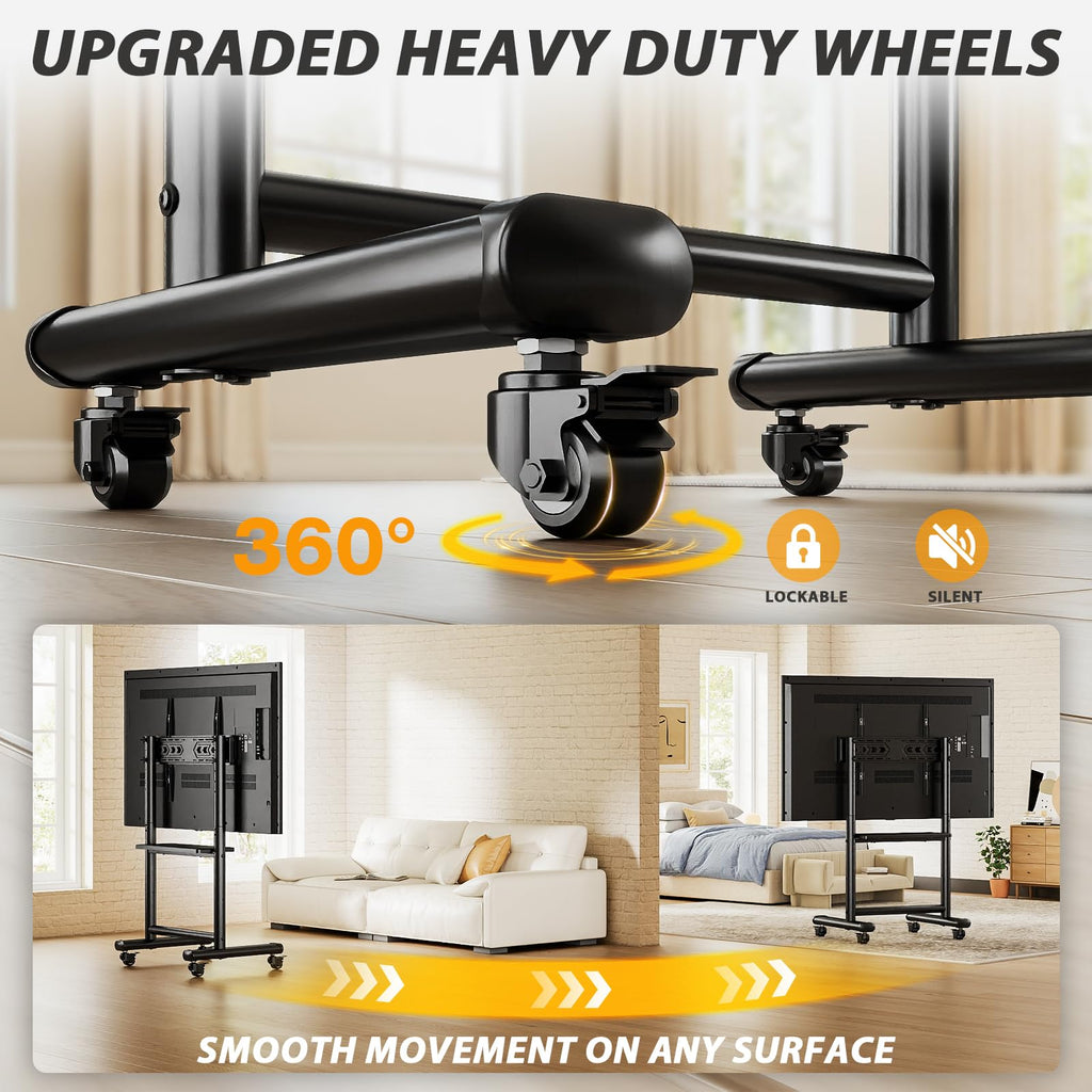Heavy Duty Rolling TV Stand for 50-98 Inch TVs M49736