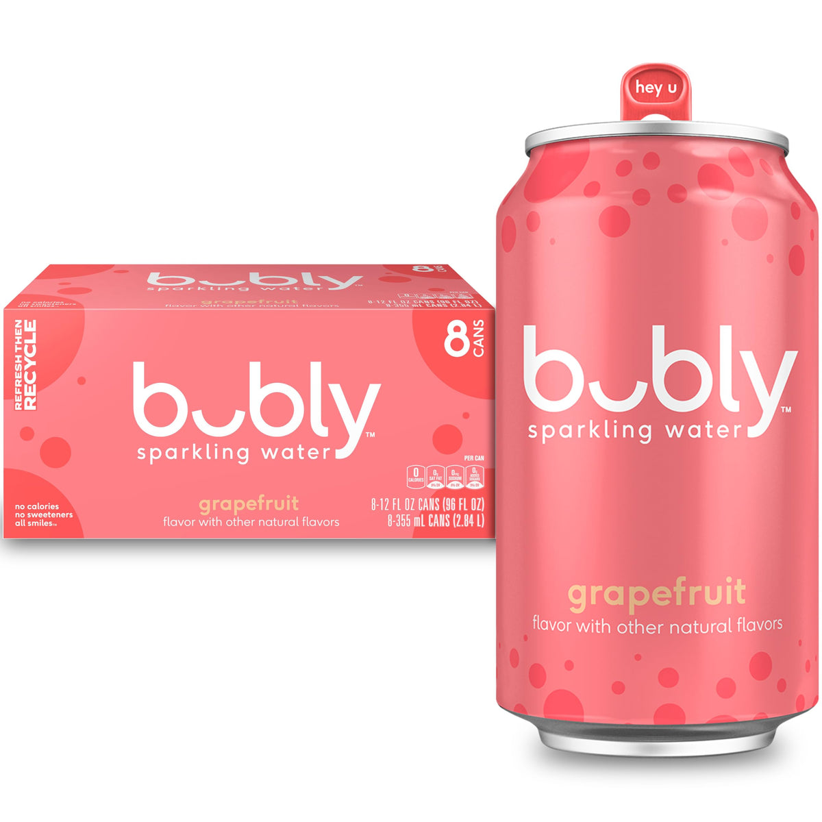 Grapefruit Sparkling Water 8 Pack 12 Fl Oz Cans T5537