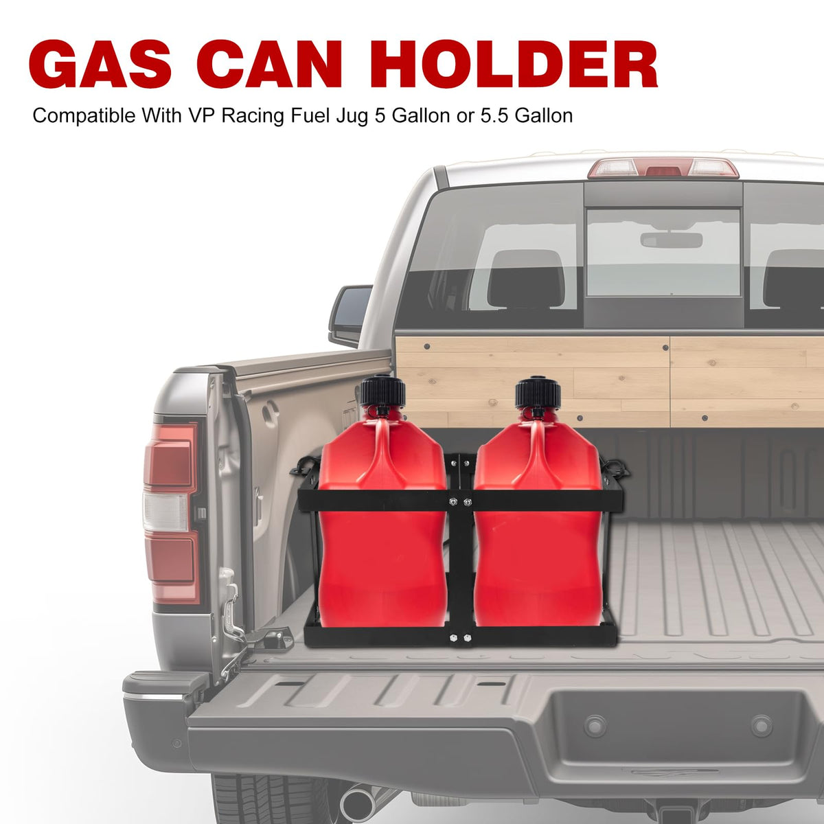 Gas Can Holder with Straps, Fits Two 5 Gallon Gas Can H4932