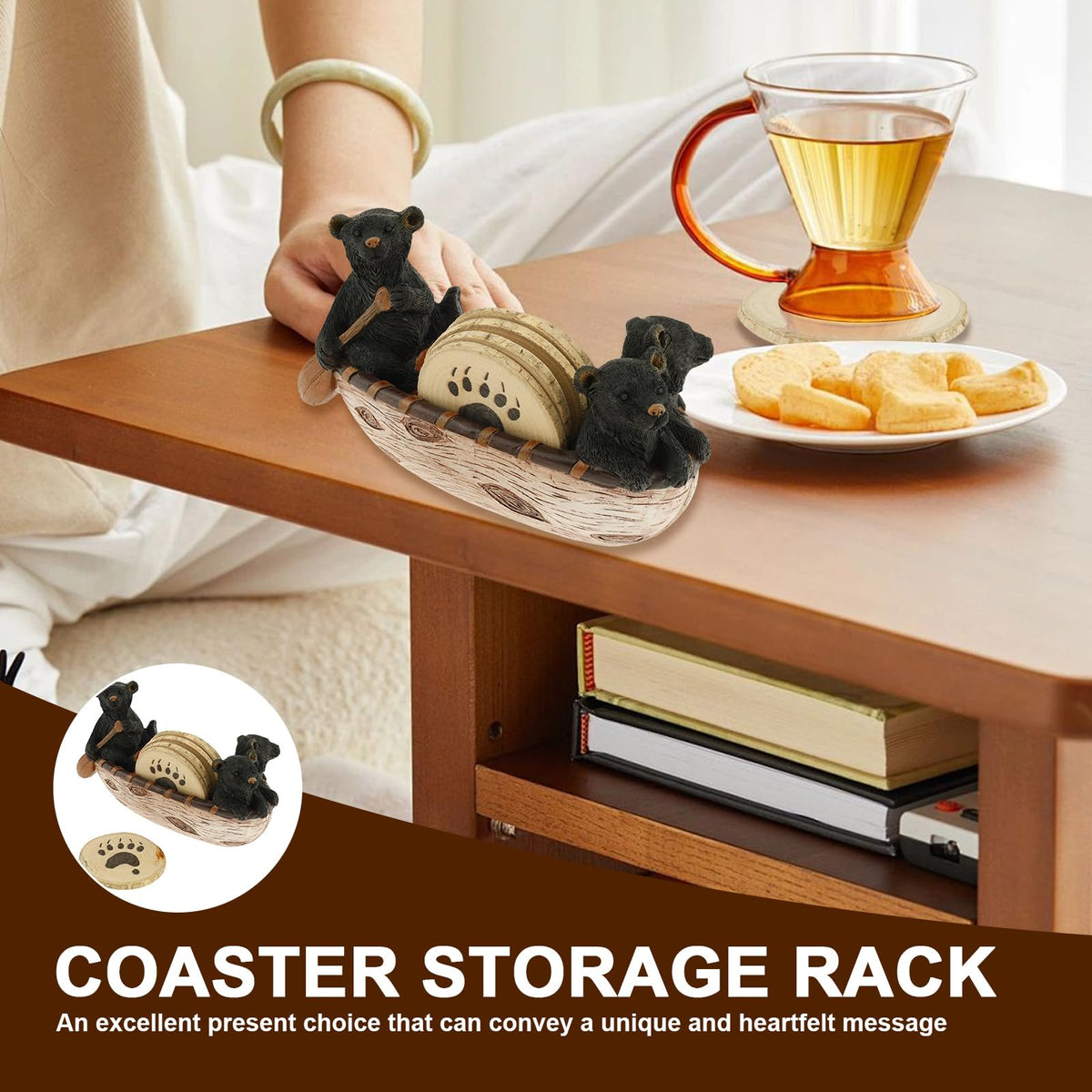 Black Bear Coasters Set of 5 I384242