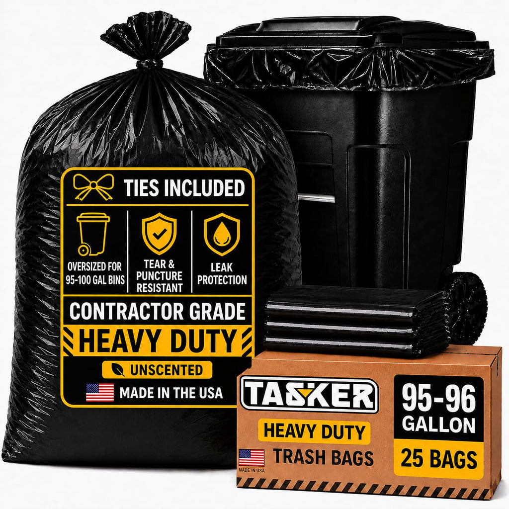 95 Gallon 2 Mil Heavy Duty Trash Bags 25 Count V701978