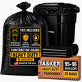 95 Gallon 2 Mil Heavy Duty Trash Bags 25 Count V701978