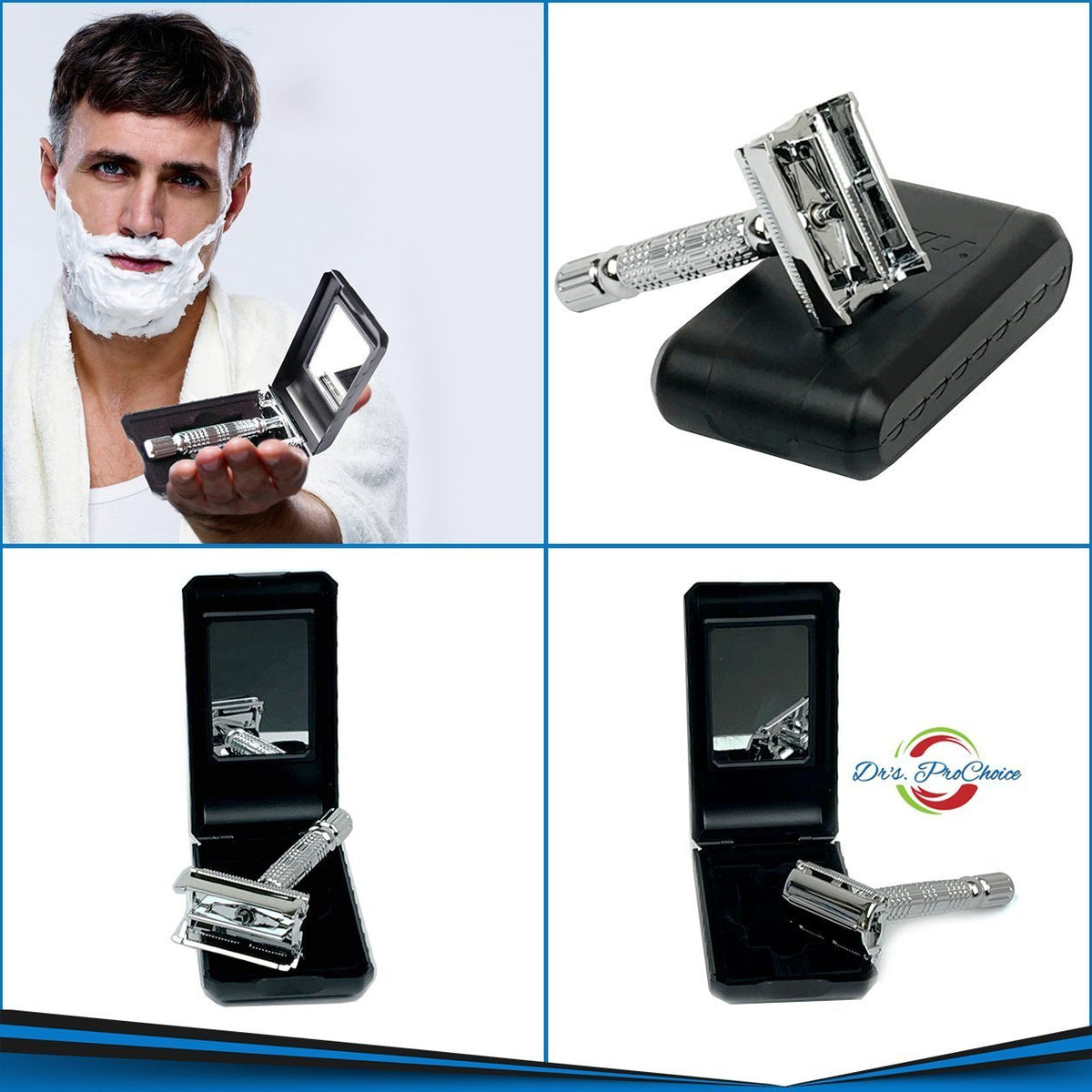 Double Edge Safety Razor Gift Set 5 Individually Boxed Units U305076