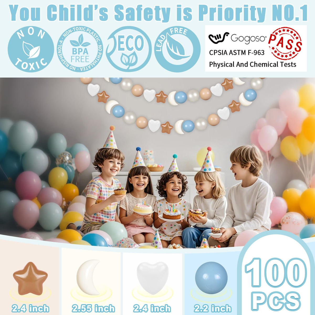 100 200 500 1000 Crush Proof Bpa Free Ball Pit Balls E32716