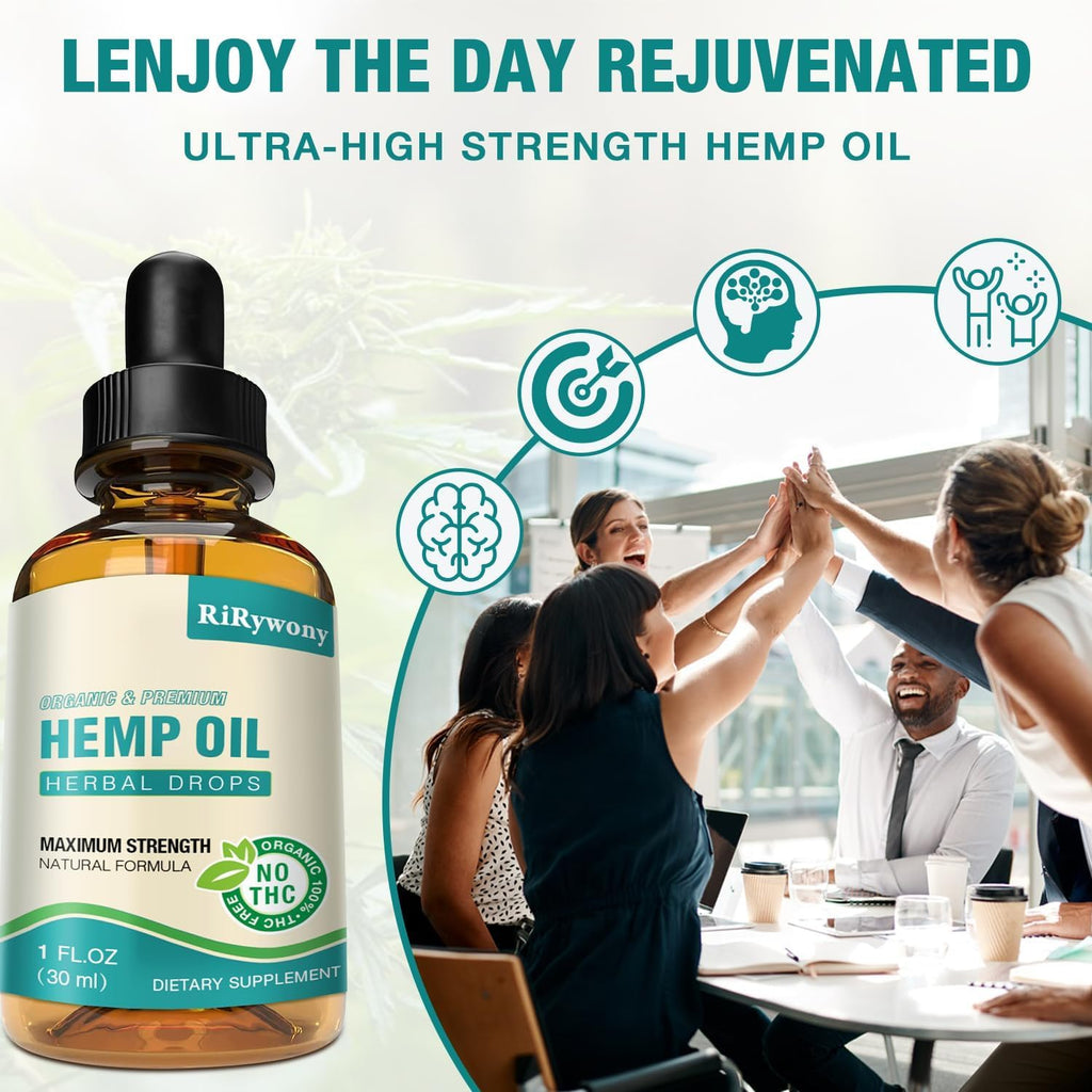Organic Hemp Oil Drops 3-Pack F824