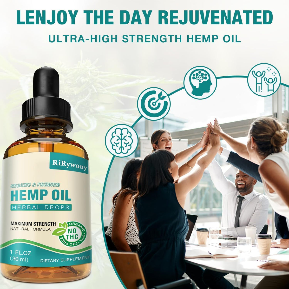 Organic Hemp Oil Drops 3-Pack F824
