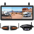 Wireless RV Backup Camera System with 7.2” 3 Split-Screen Monitor O245