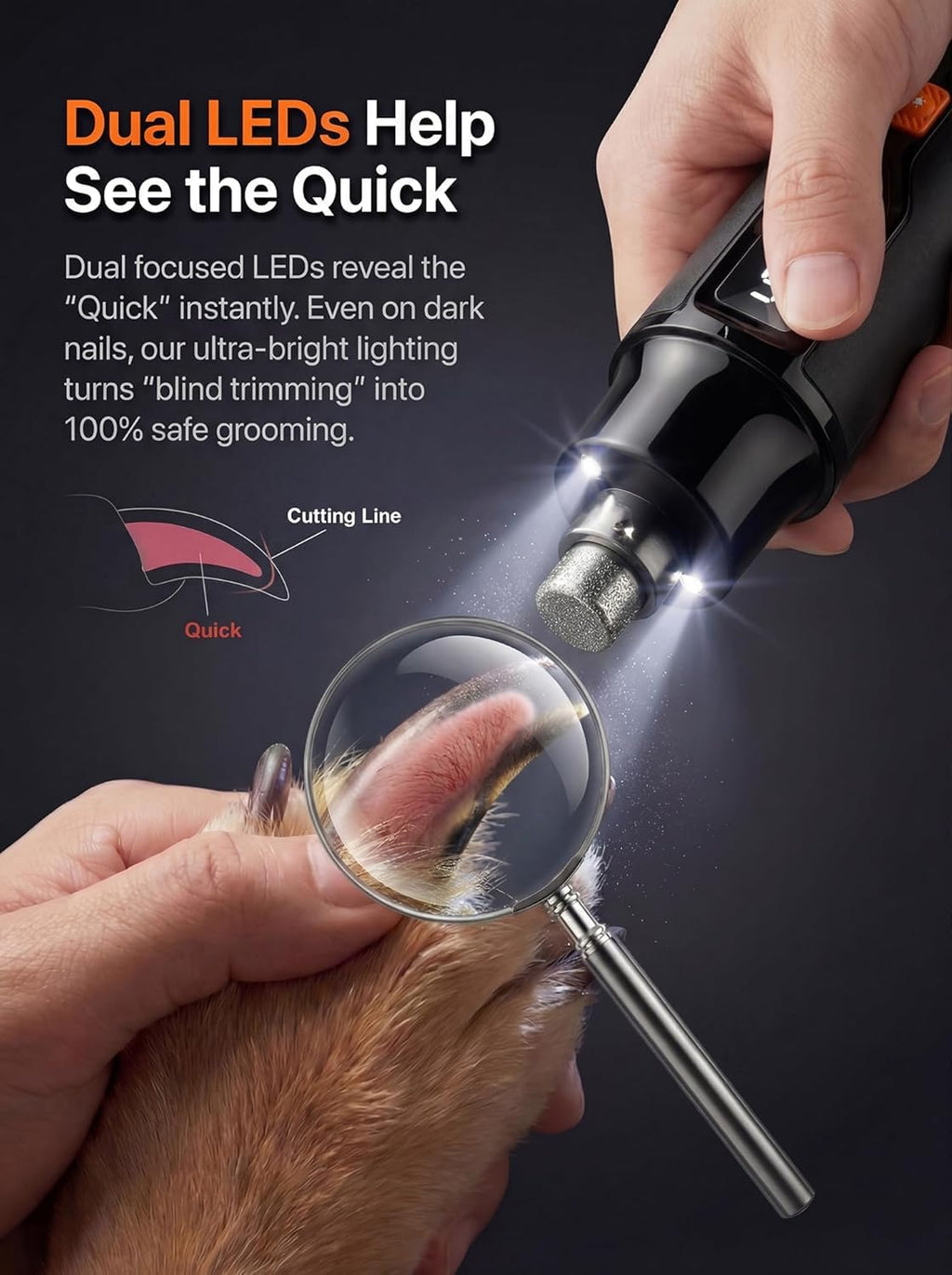 Ultra Quiet Dog Nail Grinder M5380