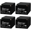 12V 26AH Sealed Lead Acid Battery 4 Pack V5929