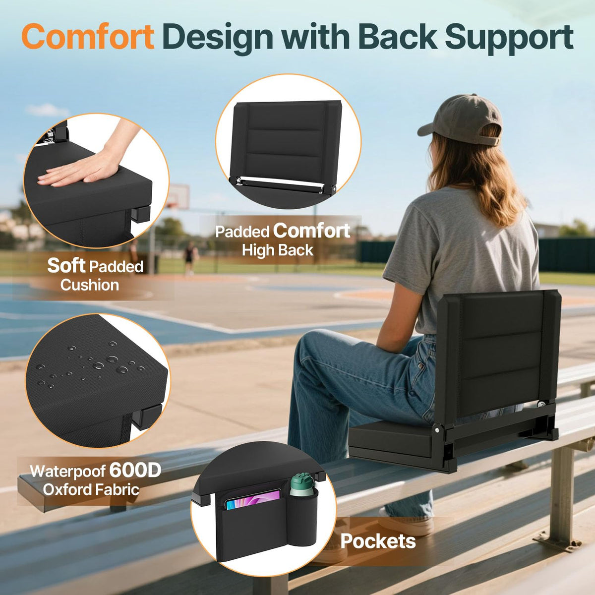 Stadium Seats with Back Support C4643
