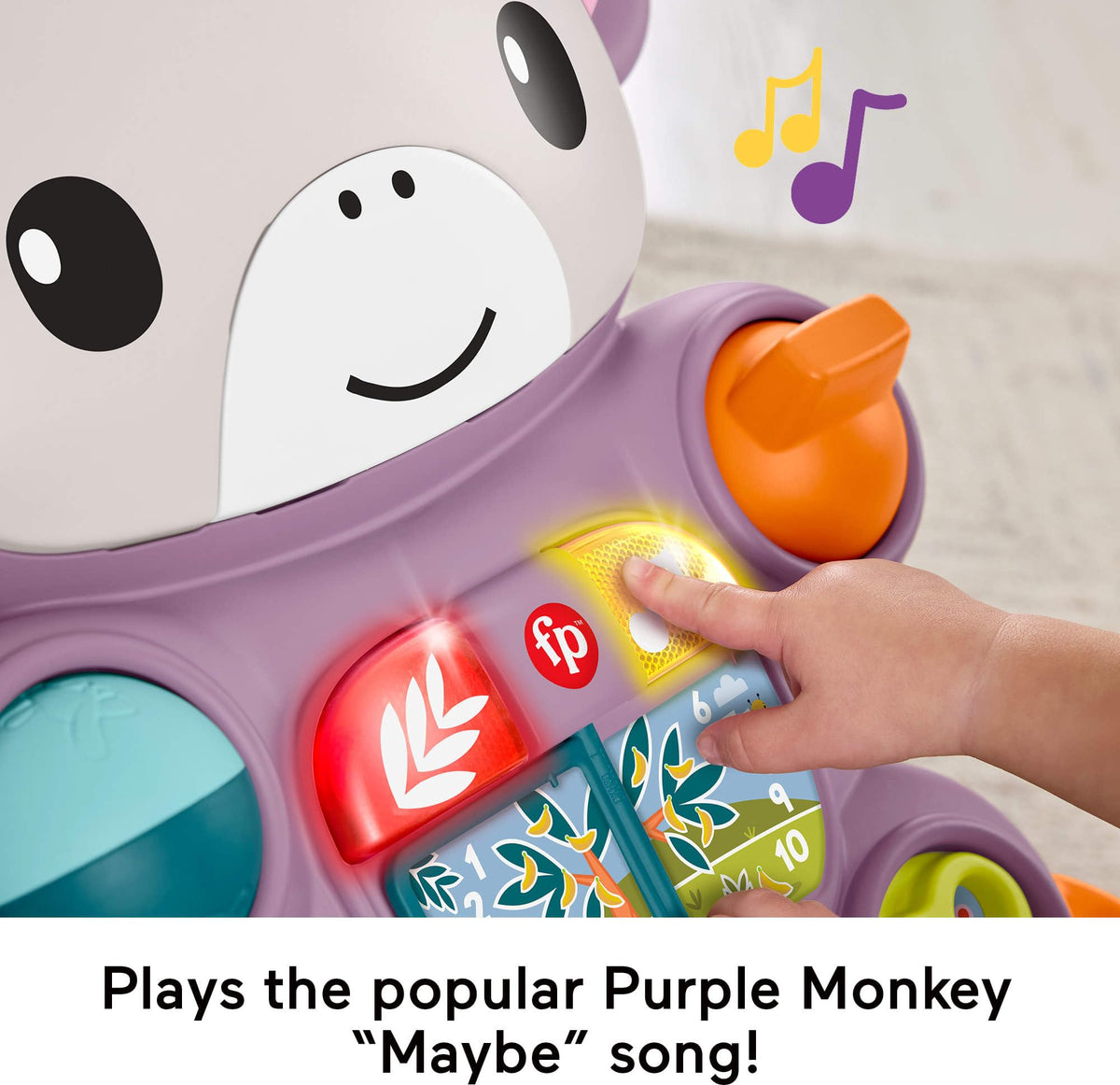 Purple Monkey Baby Walker with Music Lights & Activities M935